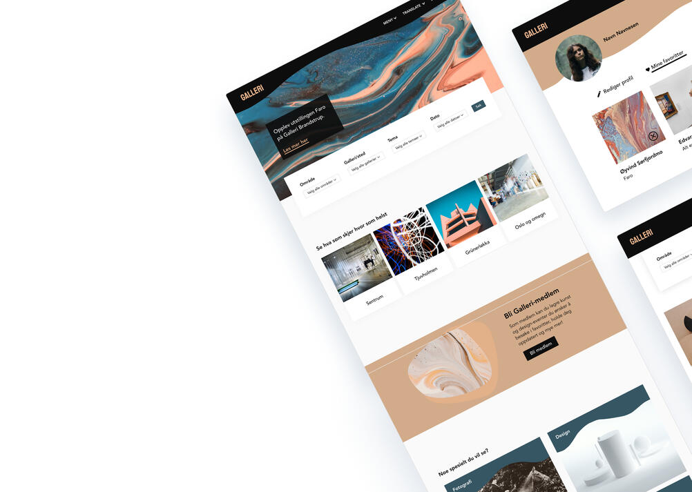 Galleri / UX/UI